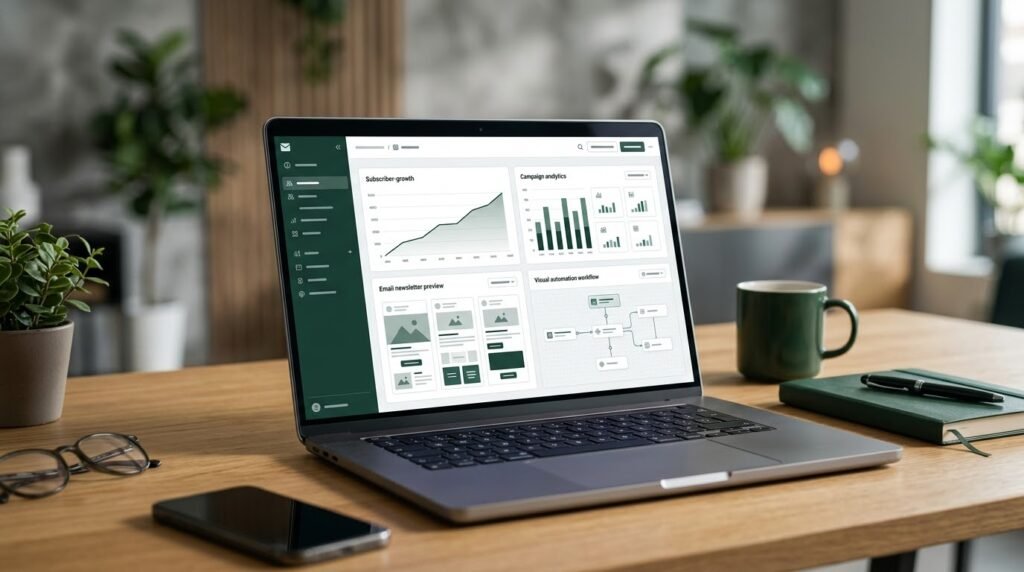 Best Email Marketing Tools in 2026: 7 Platforms Compared Email marketing dashboard showing campaign analytics and email automation workflow